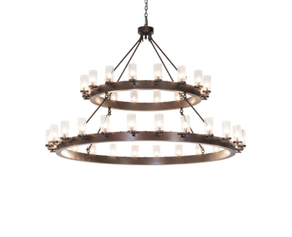 72" Wide Noziroh Ring 40 Light Two Tier ChandelierBy Meyda Lighting