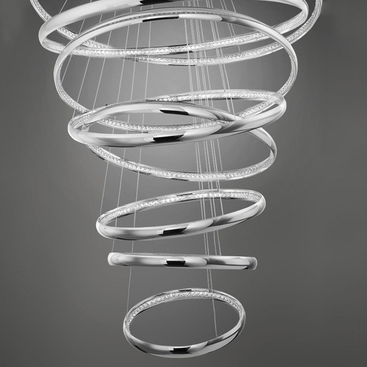 Tumbling 54" LED Pendant 3500K, ChromeBy WAC Lighting