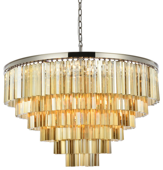 Elegant Lighting 1201D44-GT/RC Sydney 33 Light 44"W Crystal - Polished NickelBy Elegant Furniture & Lighting