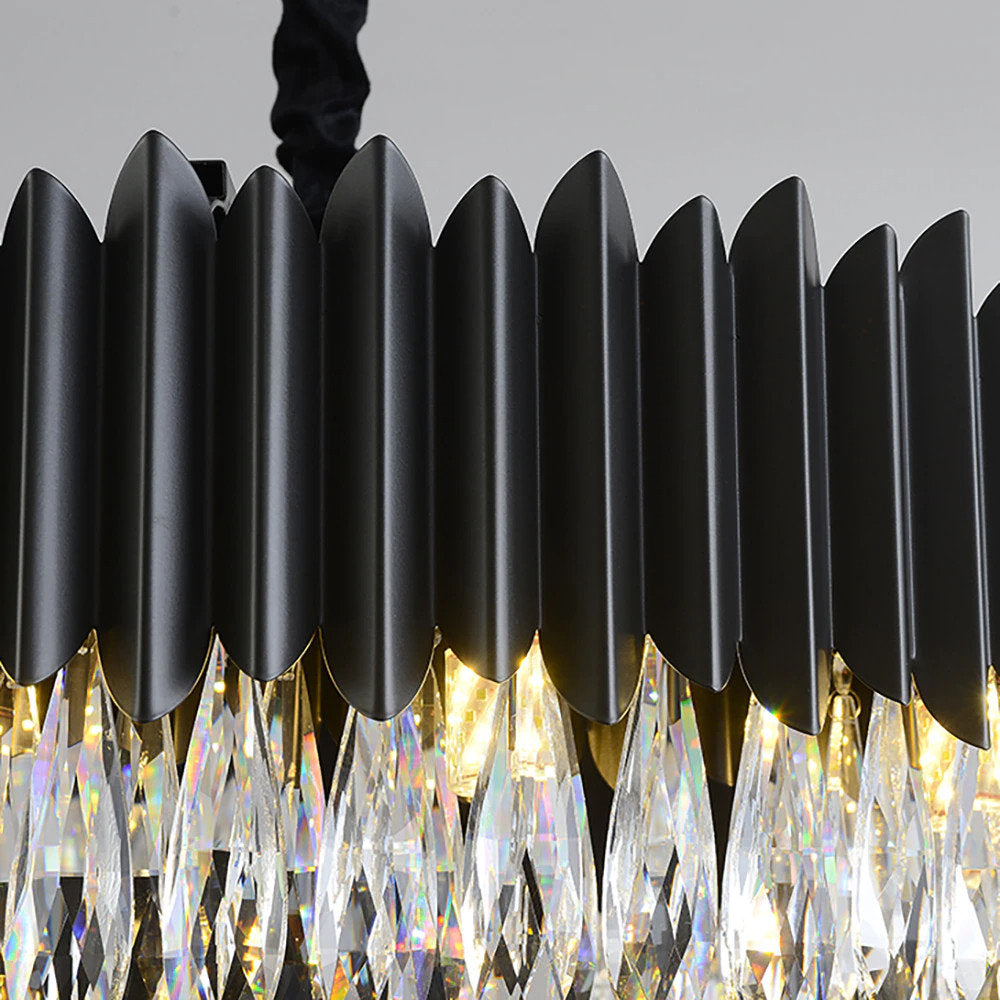 Lugano Crystal Chandelier, Diameter 37"By MORSALE