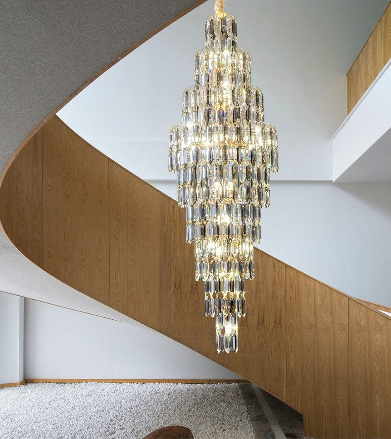 Saint-Cezaire-sur-Siagne | Stunning Large Crystal Chandelier, Dia27.6"By Miron Demid LLC