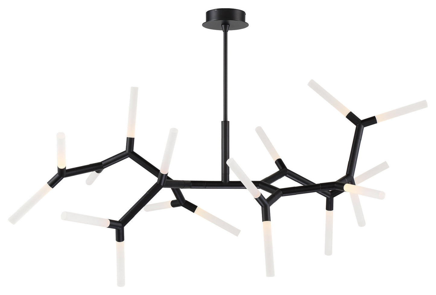Modern Forms PD-54765 Kryptonite 18 Light 55"W LED Abstract - Polished NickelBy Modern Forms