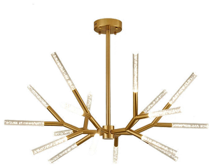Aliano | Creative Tree Branches Design Bubble Crystal Chandelier, Gold, 18 Heads, Warm LightBy Miron Demid LLC