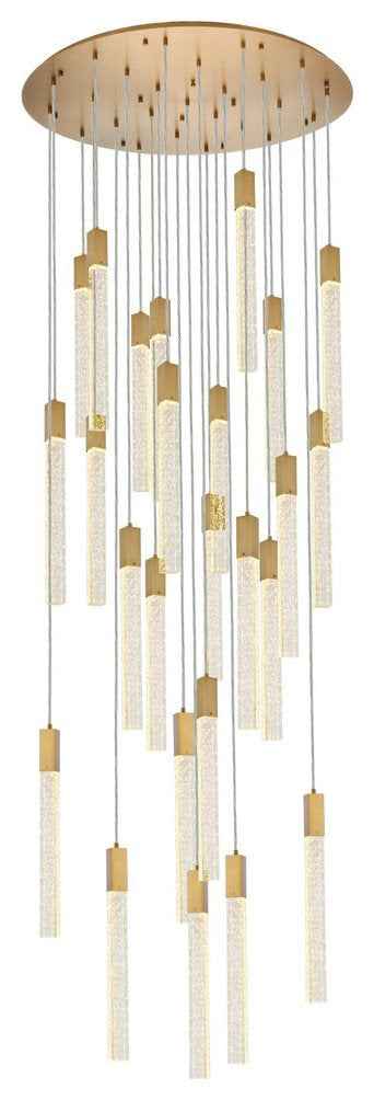 Wade 25-Light Pendant, Satin GoldBy Home Living