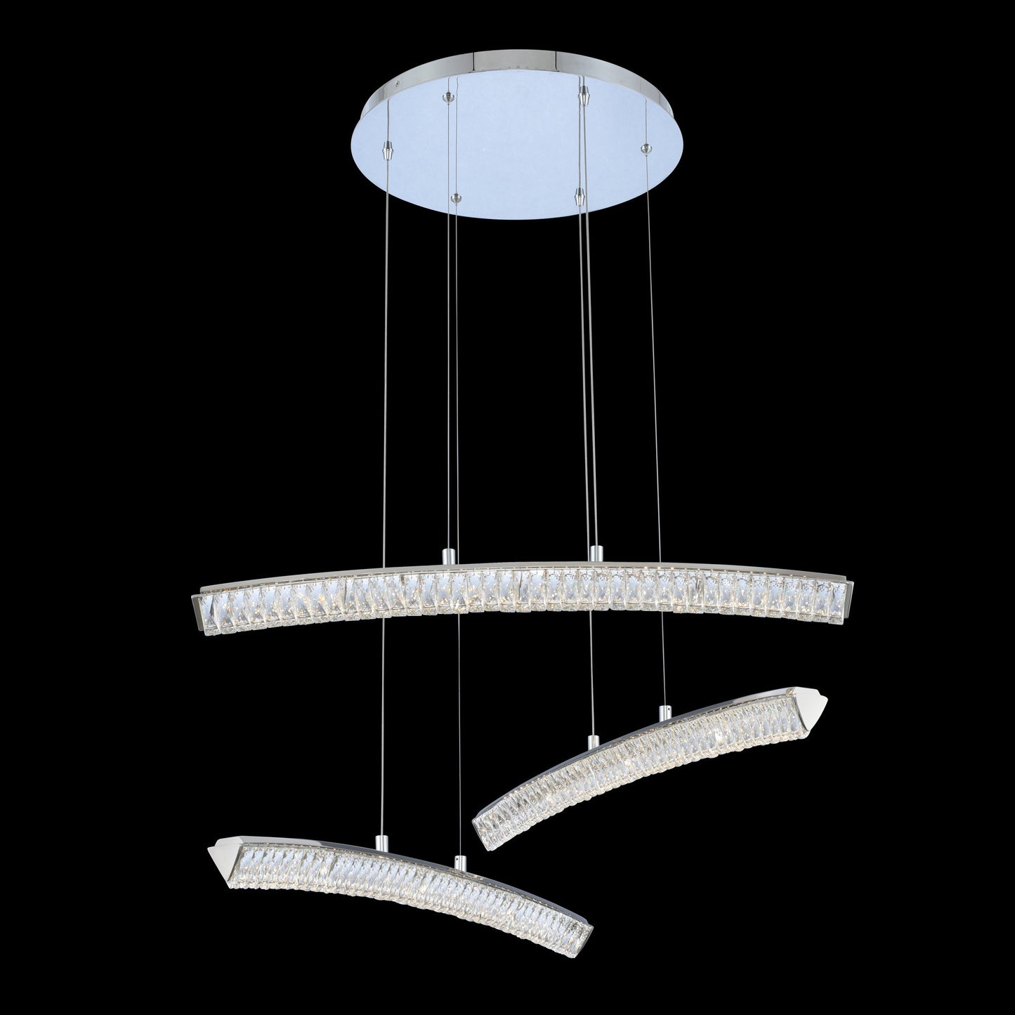 Aries 35x14" 1-Light Contemporary Large Pendants by AllegriBy Allegri Crystal by Kalco Lighting