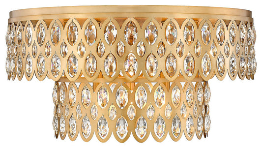Dealey 12 Light Flush Mount in Heirloom BrassBy Z-LIte