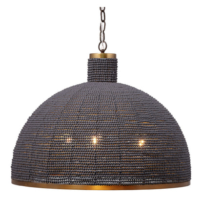 Big Sur 1-Light Beaded Slate Blue ChandelierBy Jamie Young Company