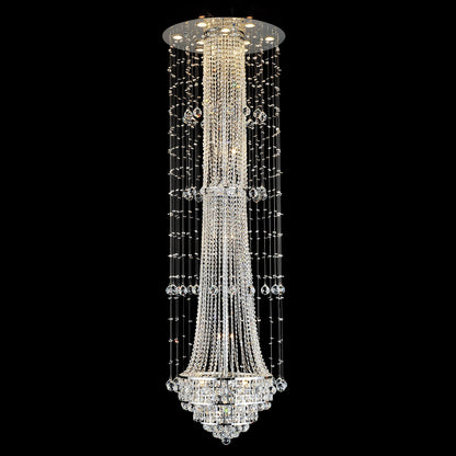 Hallway 32 Light Flush Mount With Chrome FinishBy CWI Lighting