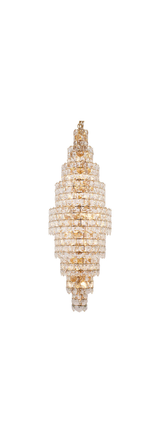 9 Tier Gold Crystal ChandelierBy Design Living