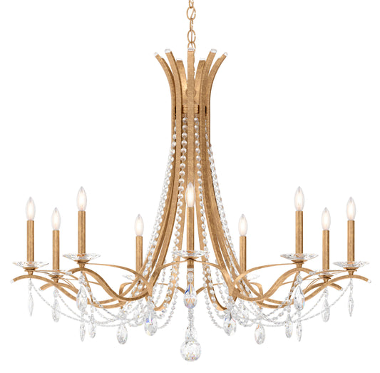 Schonbek Va8339N-26H 9 Light Crystal Chandelier, French GoldBy Schonbek