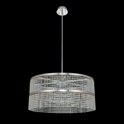 Cortina Pendant Light in ChromeBy Allegri Crystal by Kalco Lighting