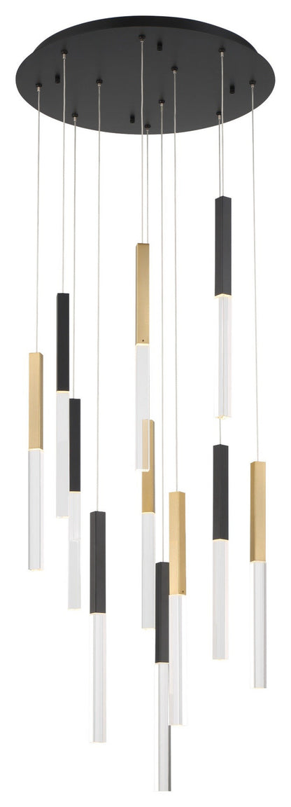 Eurofase Lighting 46477 Benicio 22"W 3000K LED Crystal - GoldBy Eurofase Lighting