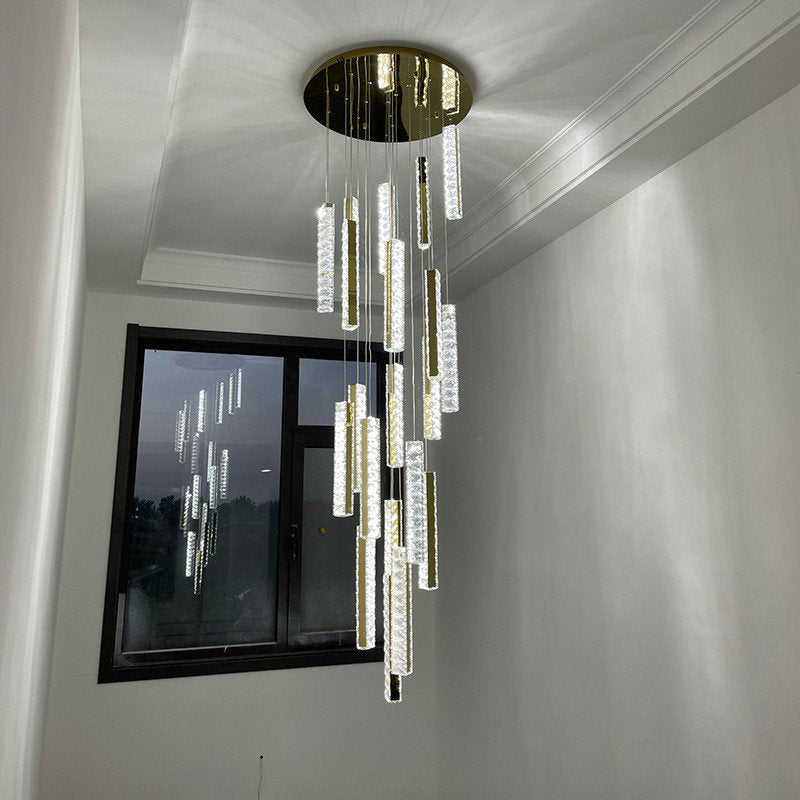 Santa Margherita Ligure | Creative Gold LED Crystal Chandelier, 39 Lights, Warm LightBy Miron Demid LLC