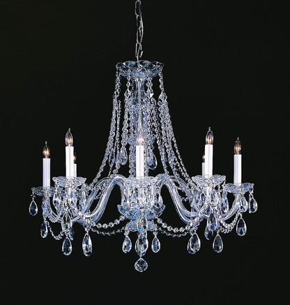 Crystorama 1138-CH-CL-SAQ Traditional Crystal - Eight Light ChandelierBy Crystorama Lighting
