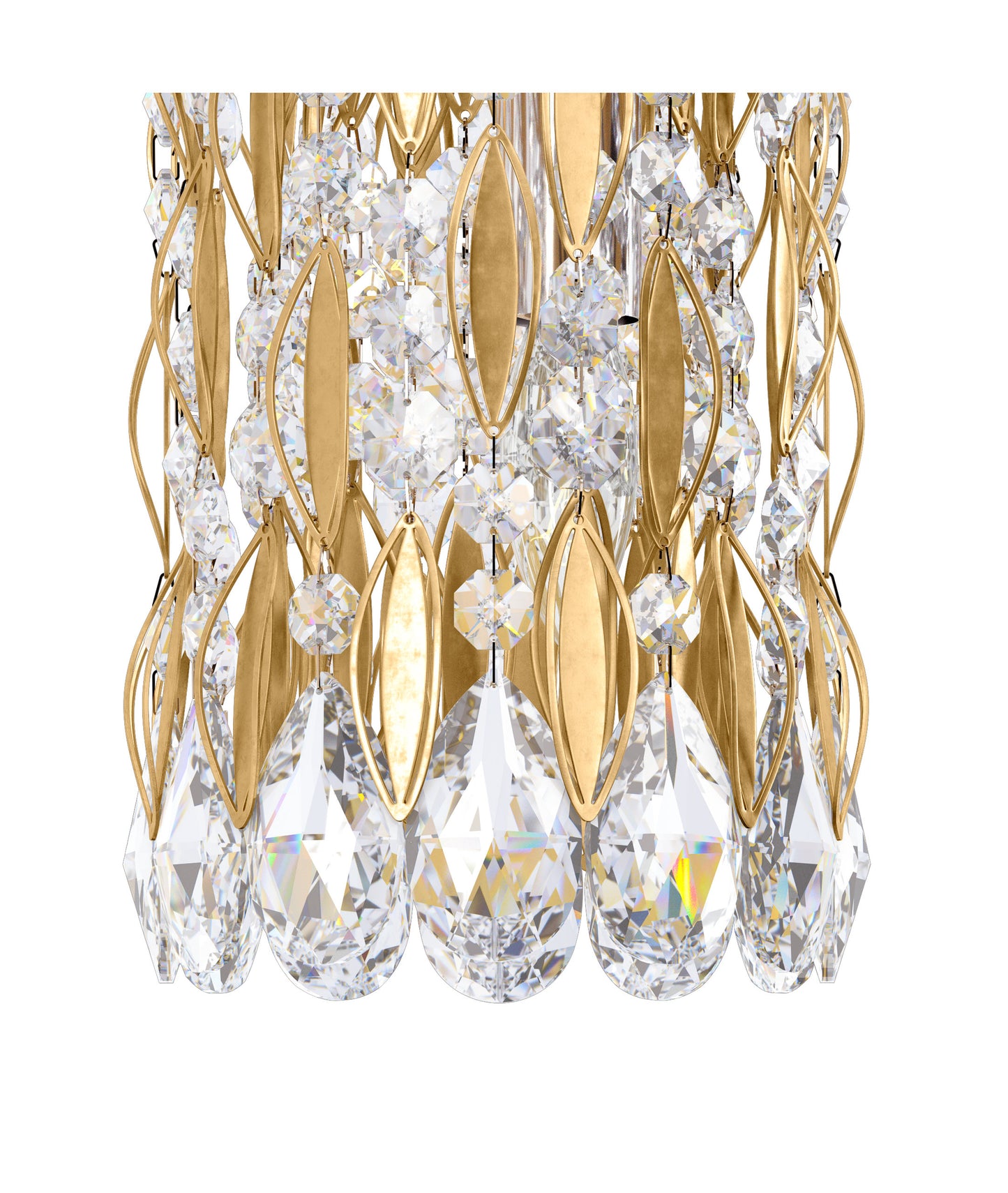 Schonbek Rs8341N-22S 3 Light Crystal Pendant, Heirloom GoldBy Schonbek