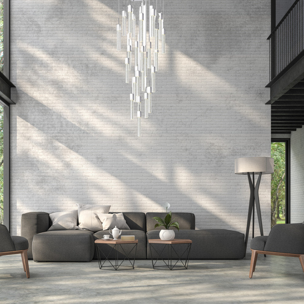 Rectangular Crystal Chandelier // XL 25 LightBy Finesse Decor