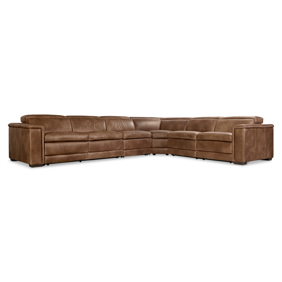 4-Piece Lioni Leather Power Motion Sectional