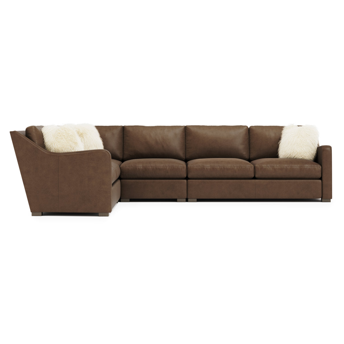 4-Piece Ventura Leather Sectional
