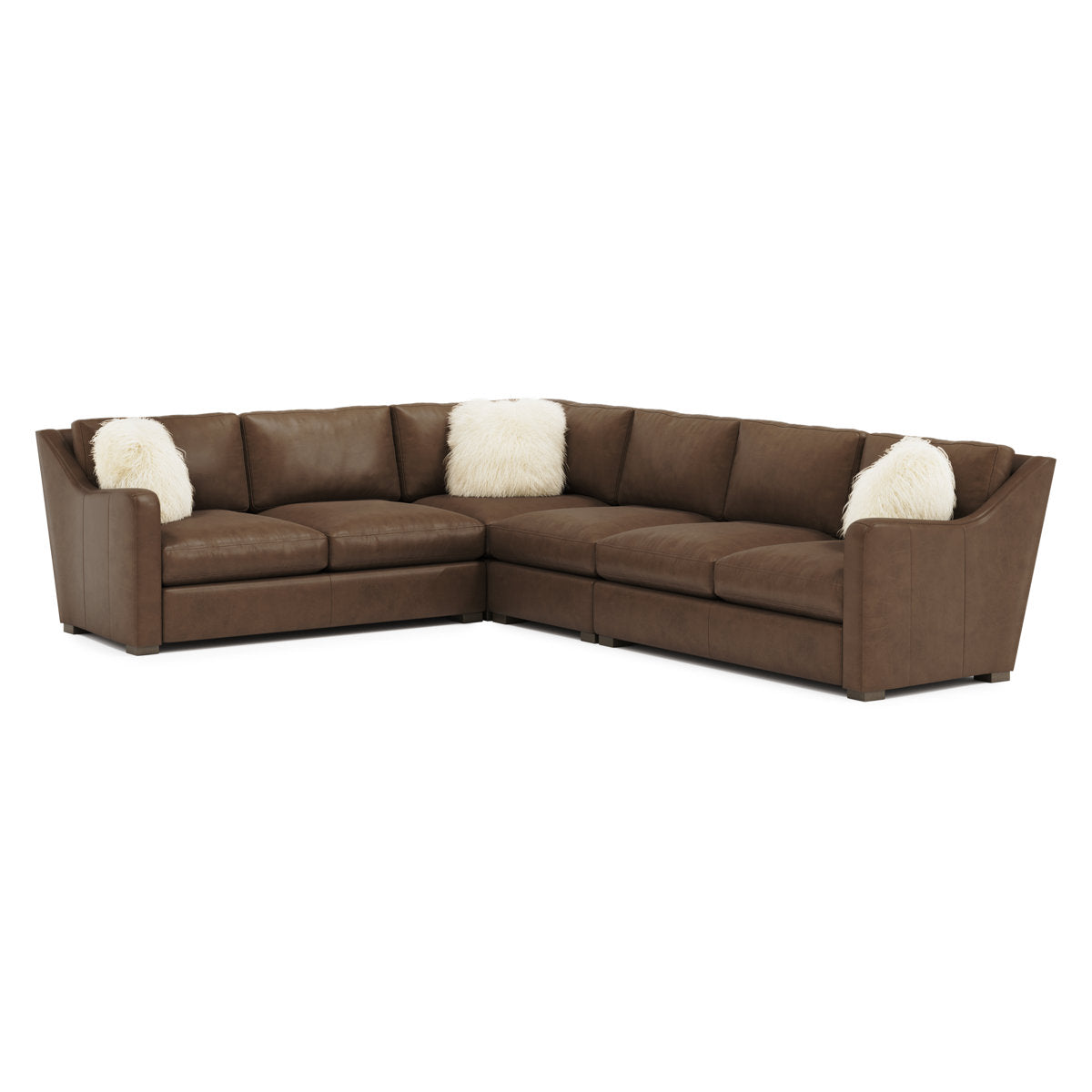 4-Piece Ventura Leather Sectional