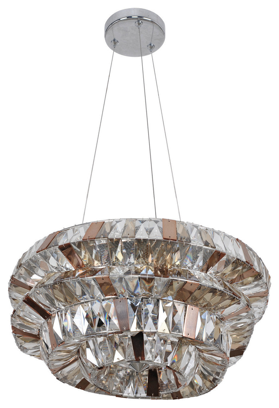 Gehry 31.5x20in 15-Light Modern Large Pendant by AllegriBy Allegri Crystal by Kalco Lighting