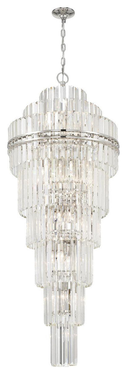 Hayes 31 Light Chandelier, Polished NickelBy Crystorama Lighting