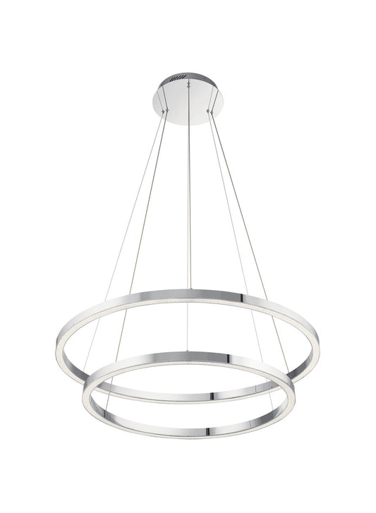 elan Opus 2-Light LED Chandelier/Pendant, ChromeBy Elan Lighting