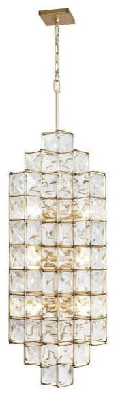 Varaluz Lighting 329F14CG Cubic Fourteen Light FoyerBy Varaluz