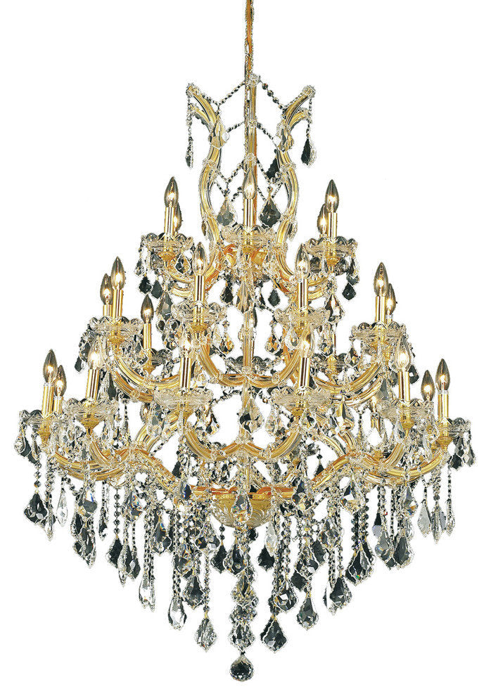 Maria Theresa Chandelier, Gold, Royal Cut, ClearBy Elegant Furniture & Lighting