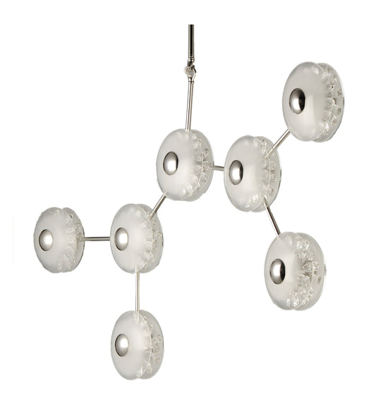 Studio M SM23877 Peony 7 Light 50"W LED Abstract Multi Light - Polished NickelBy Studio M by Magnet Works