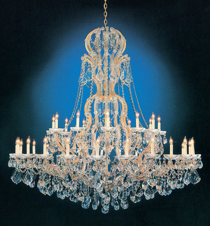 Maria Theresa 37 Light Clear Crystal Gold ChandelierBy Crystorama Lighting