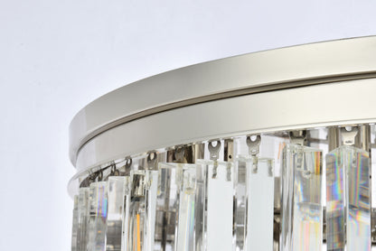 Elegant Lighting 1201F32/RC Sydney 17 Light 32"W Flush Mount Drum - PolishedBy Elegant Furniture & Lighting