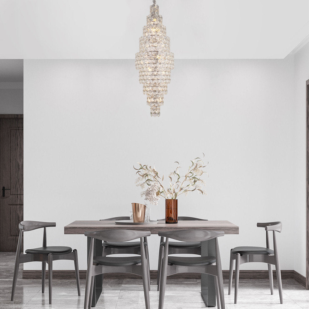 9 Tier Chrome Crystal ChandelierBy Design Living
