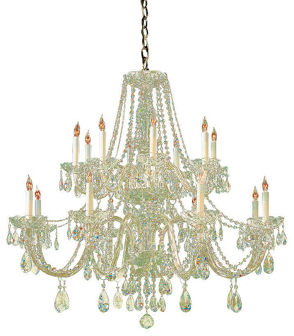 Crystorama 16-Light Chandelier, Polished Brass, Clear Hand-Cut CrystalsBy Crystorama Lighting