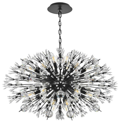 Vera 24 Light Pendant, BlackBy Elegant Furniture & Lighting