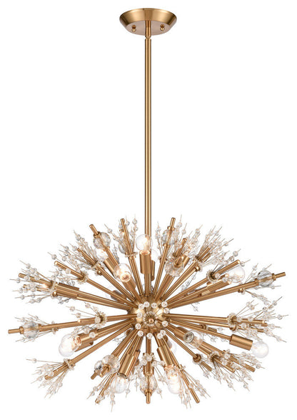 Starburst 26'' Wide 19-Light Chandelier Satin BrassBy ELK Group International