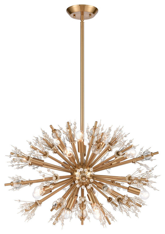 Starburst 26'' Wide 19-Light Chandelier Satin BrassBy ELK Group International