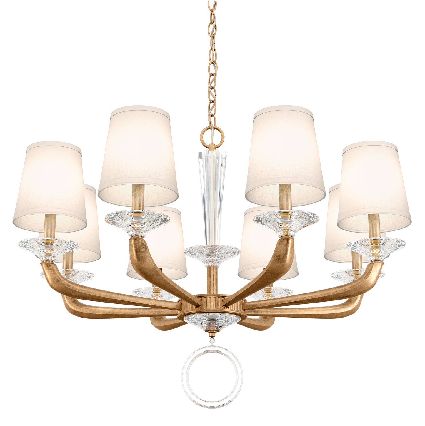 Schonbek Ma1008N-26O 8 Light Crystal Chandelier, French GoldBy Schonbek