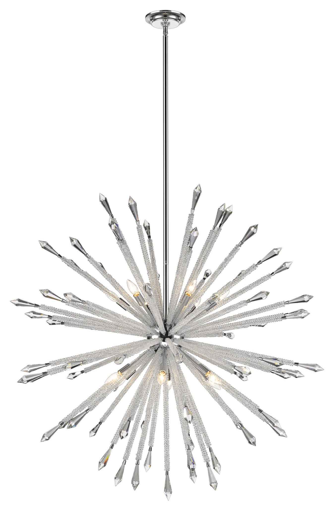 Z-Lite 4002-12 Soleia 12 Light 47"W Crystal Sputnik Chandelier - ChromeBy Z-LIte