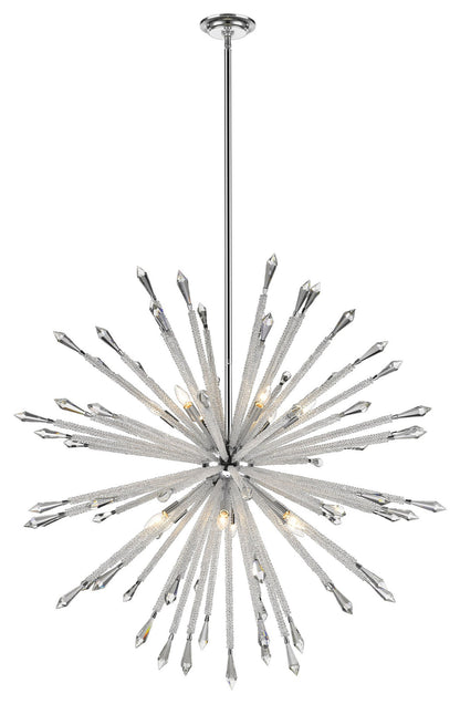 Z-Lite 4002-12 Soleia 12 Light 47"W Crystal Sputnik Chandelier - ChromeBy Z-LIte