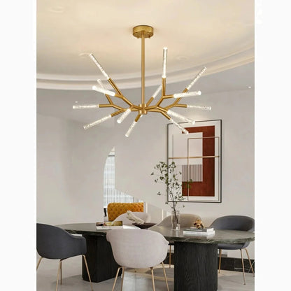 Aliano | Creative Tree Branches Design Bubble Crystal Chandelier, Gold, 15 Heads, Warm LightBy Miron Demid LLC