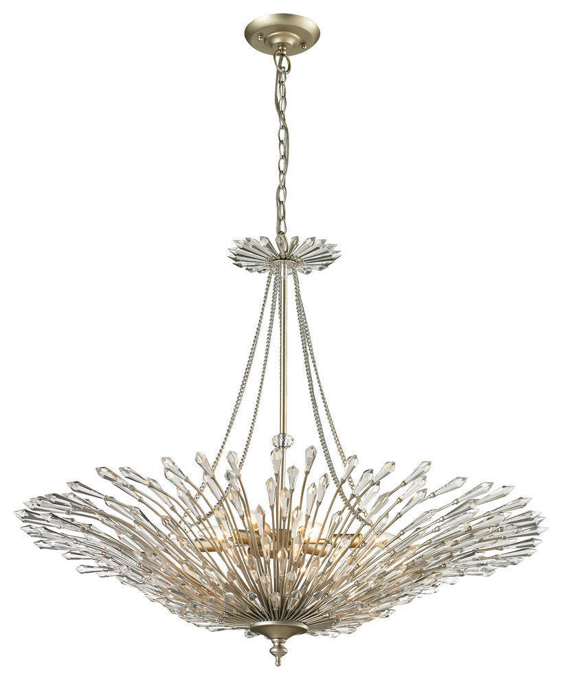 Viva Pendant, Aged Silver, 8-LightBy ELK Group International