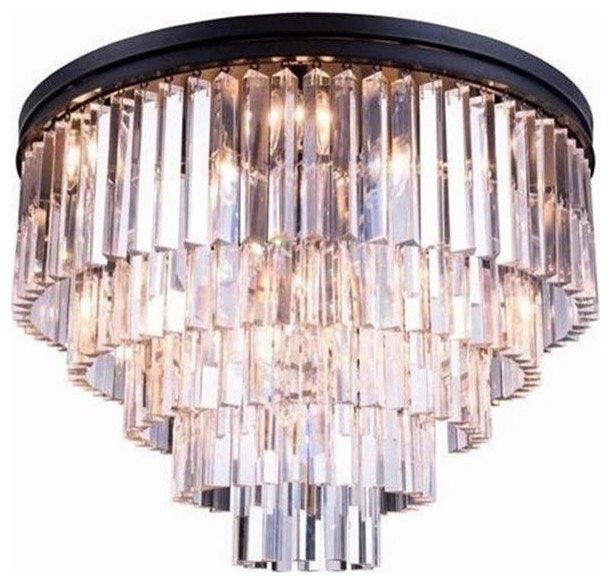 Elegant Lighting Sydney 32" 17 Light Royal Crystal Flush MountBy Elegant Furniture & Lighting