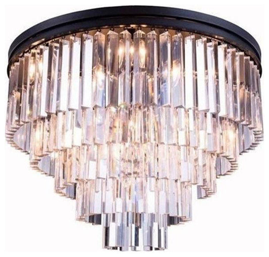 Elegant Lighting Sydney 32" 17 Light Royal Crystal Flush MountBy Elegant Furniture & Lighting