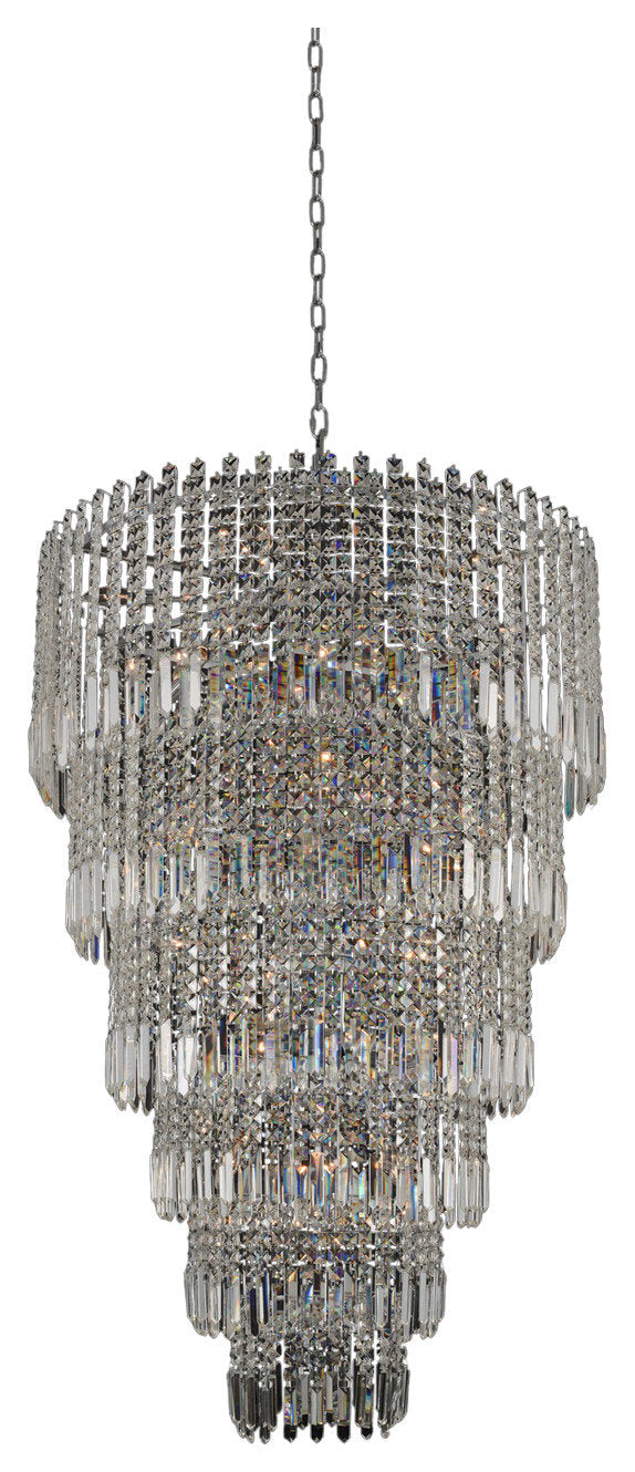 Pandoro 33x59" 30-Light Modern Large Pendants by AllegriBy Allegri Crystal by Kalco Lighting