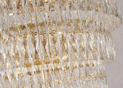 32"D 39-Light Gold Crystal ChandelierBy Design Living