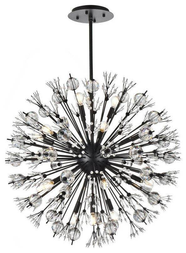 Elegant Lighting 2500D32 Vera 18 Light 32"W Crystal Sputnik - ChromeBy Elegant Furniture & Lighting
