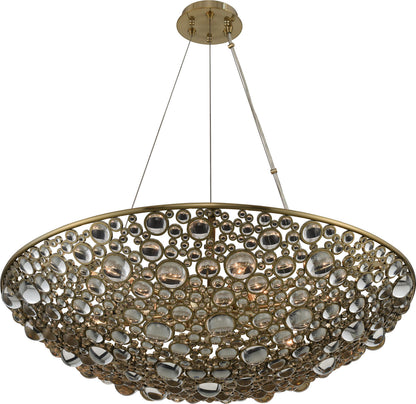 Ciottolo Pendant, Brushed Champagne Gold, 24"By KALCO LIGHTING