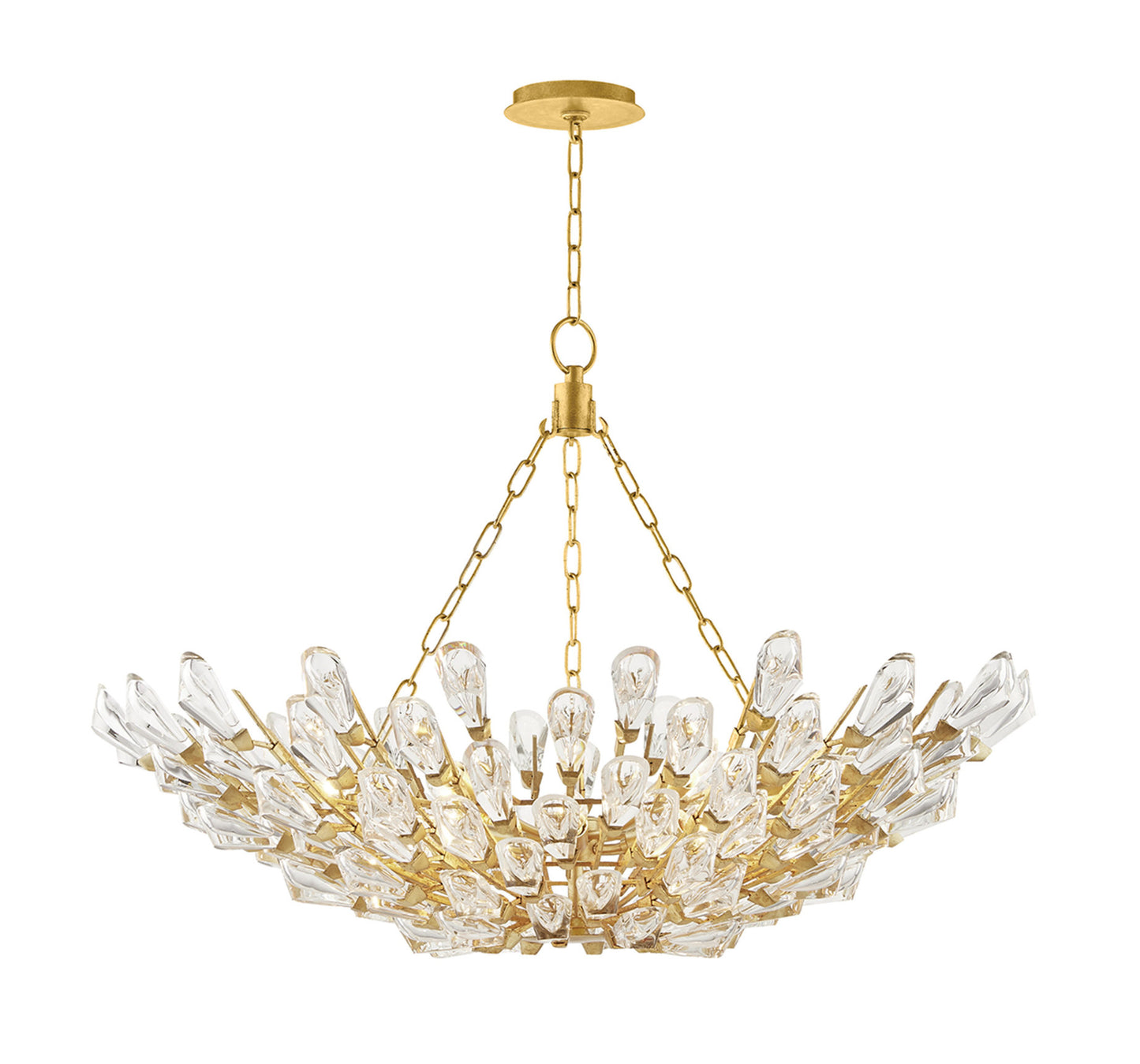 Hudson Valley Lighting 7240 Tulip 9 Light 40"W Semi-Flush Ceiling - Gold LeafBy Hudson Valley Lighting