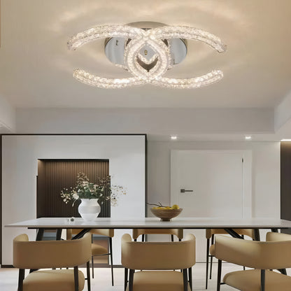 Aicurzio | Fashionable Luxury Crystal Gold Chandelier, 51.2x35.4'By Miron Demid LLC