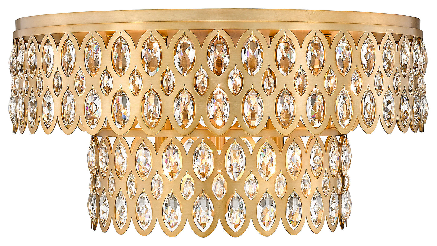Dealey 12 Light Flush Mount Lighting, Heirloom BrassBy Z-LIte